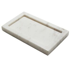 The Polished Jar Laureli White Marble Tray